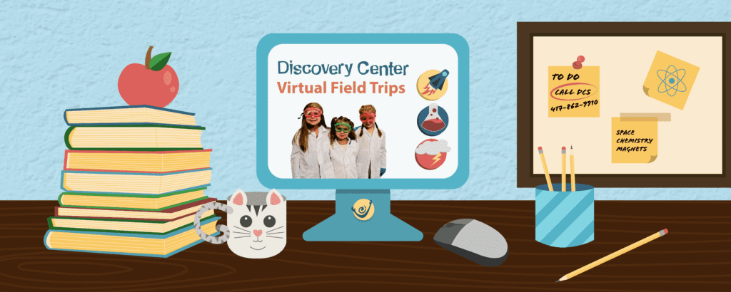 Discovery Center Virtual Field Trips logo