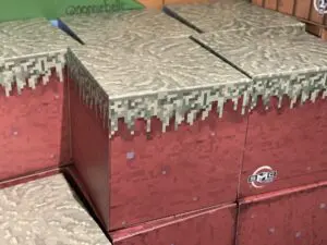 Photo of Minecraft inspired cardboard grass block 